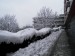 Sneh pri FMFI UK v Bratislave, 14.II.2013, asi 30 cm snehu napadalo za 5 dní