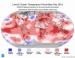 Percentily globálnej teploty za február 2016